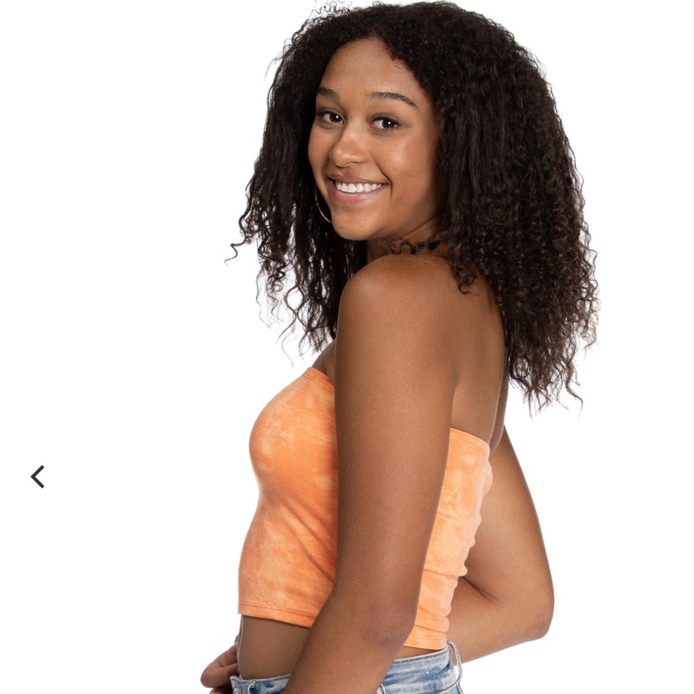 Orange Tie Dye Tube Top - Size Small (New with Tags)